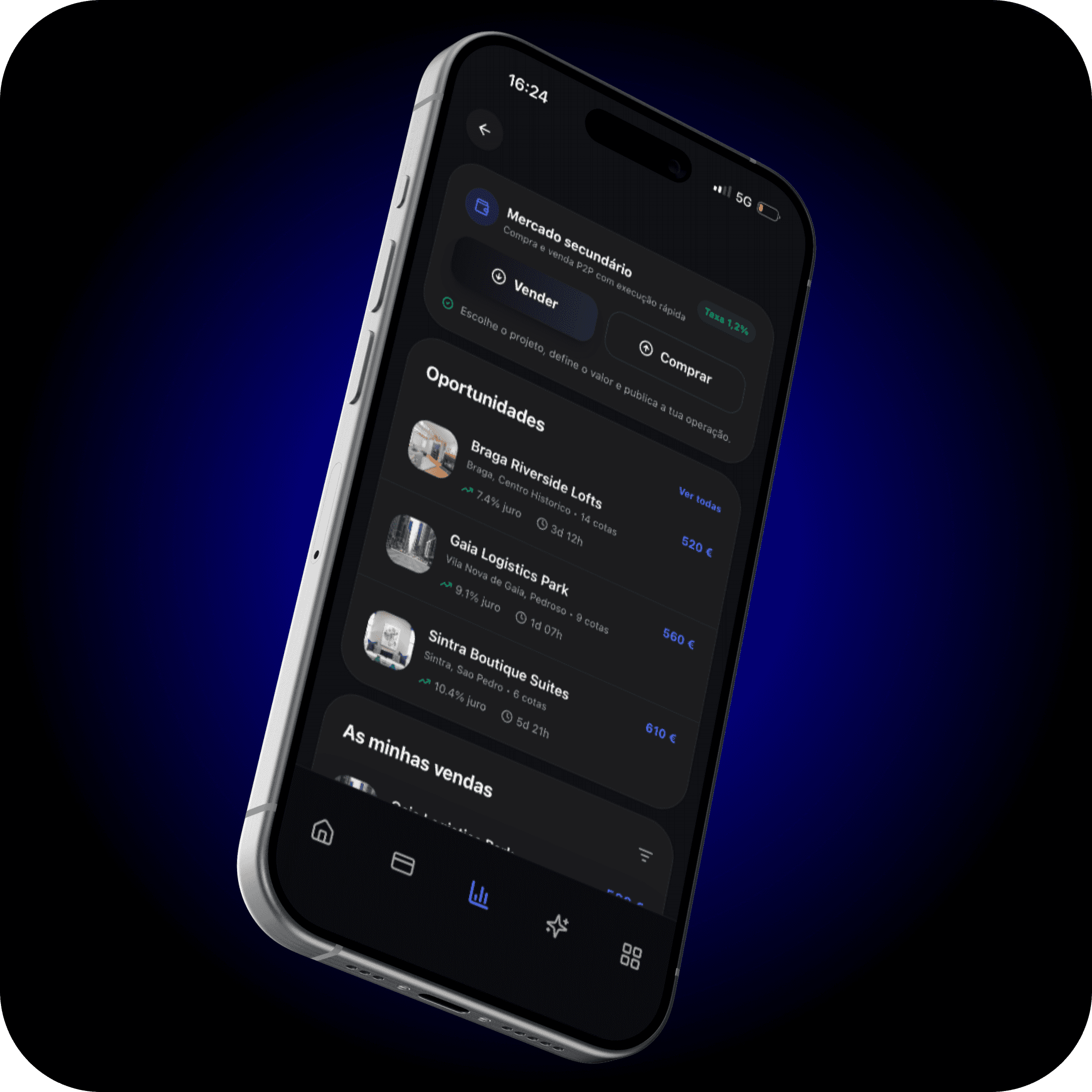 Imagem genérica de compra e venda na app